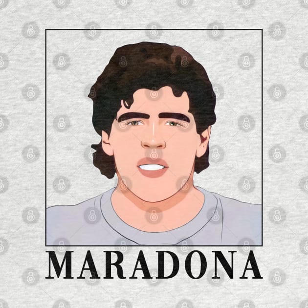 Diego Armando Maradona Cartoon by Classical